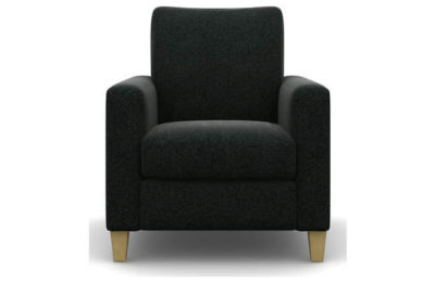 Heart of House Harrison Tweed Fabric Chair - Charcoal